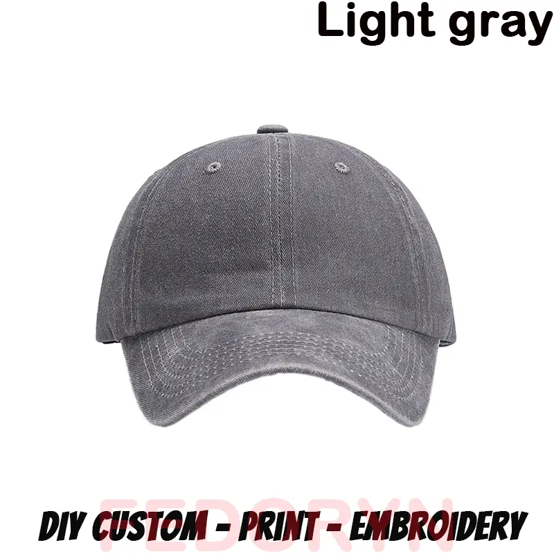 Fedoryn Custom Logo Baseball Cap for Men and Women DIY Design Letter Embroidery Retro Hat Customize Cap Graphic Print Wholesale - Image 11