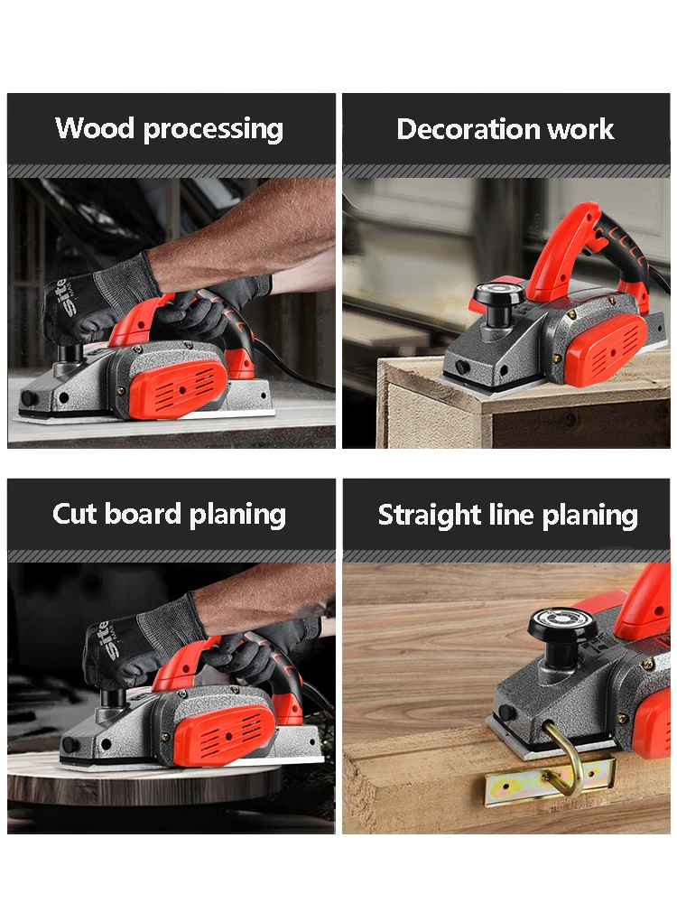 Electric Planer 2000W Small Household Electric Planer Trimming Machine Woodworking Tool