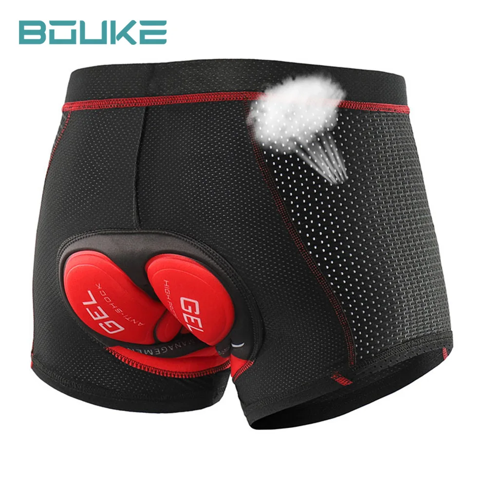 

Breathable Cycling Shorts Cycling Underwear 5D Gel Pad Shockproof Bicycle Underpant MTB Road Bike Underwear Man Shorts