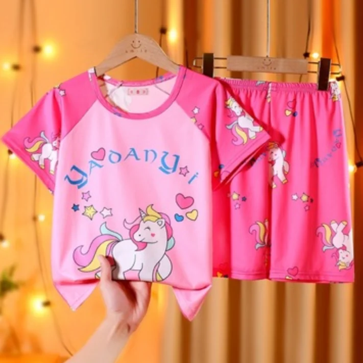 little kid suit Girls Pajamas Anna Elsa Clothing Sets Kids Long Sleeve Cartoon Home Clothes Girl Sleepwear Suit Children Clothing Girl Nightgown fat kid suit Clothing Sets