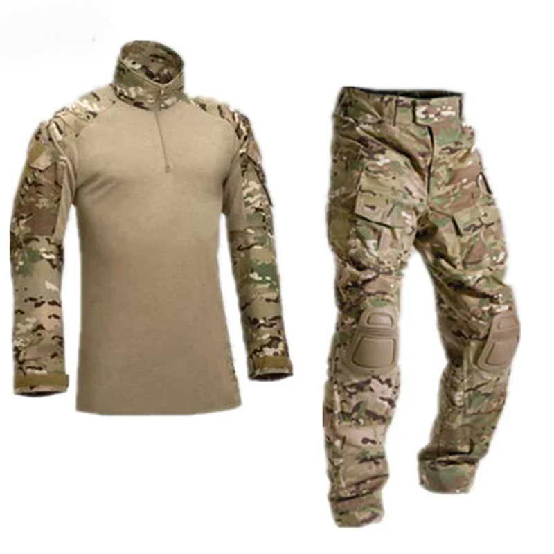 Tactical Uniforms Men Rip-stop Camouflage Hunting Clothing Sets Airsoft Paintball Hiking Security Suits Hunt Clothes tactical suit combat uniform hunting jacket