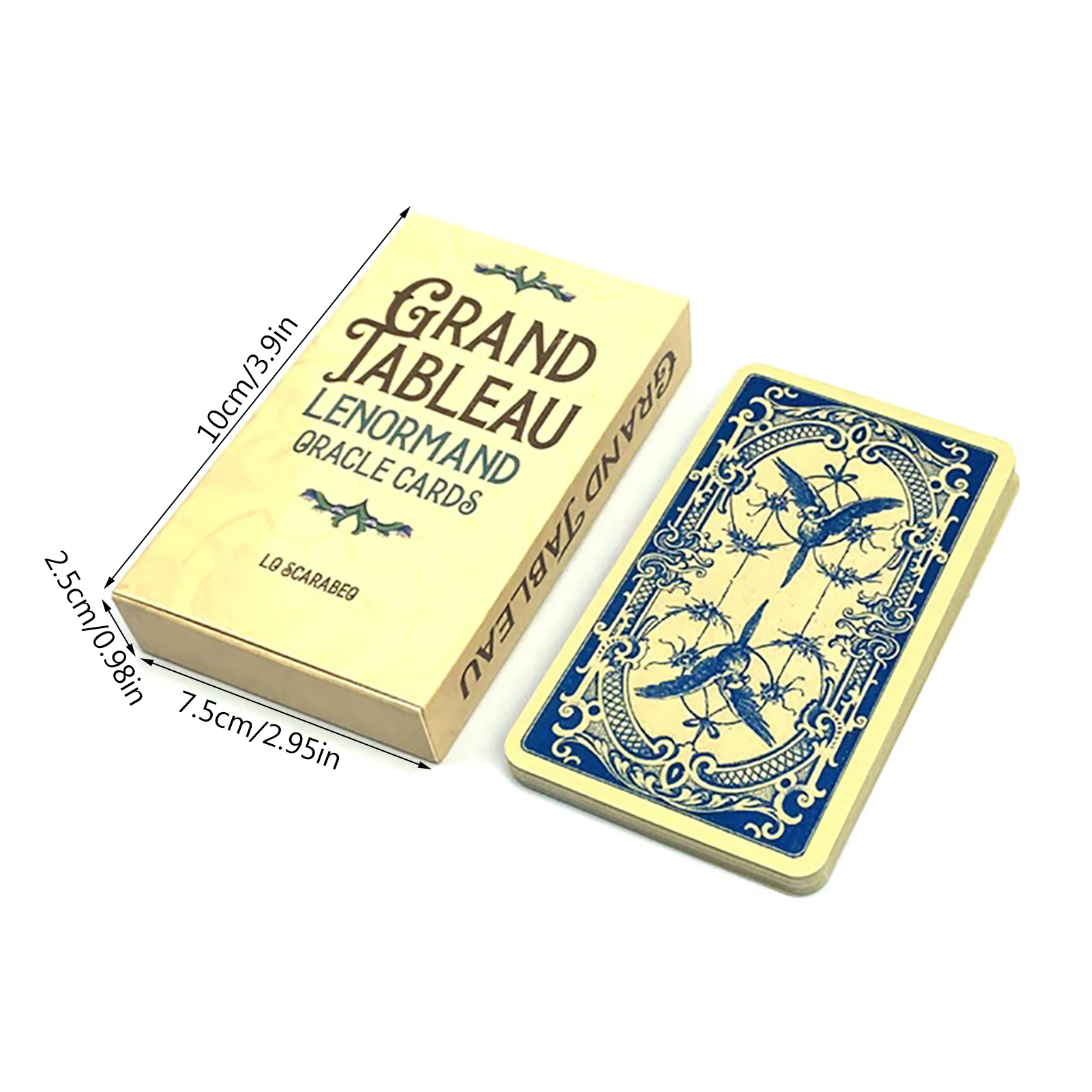 Grand Tableau Lenormand Oracle Card Occult Tarot Card With Paper Instruction Manual English Version Divination Fate Board Games 6