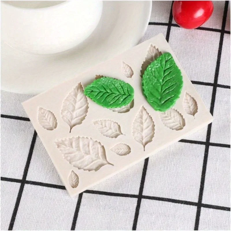 3D Leaf Silicone Mold: Versatile for Fondant Chocolate Candle Resin Arts Flexible Non-Stick Design for Baking Cake Decorating