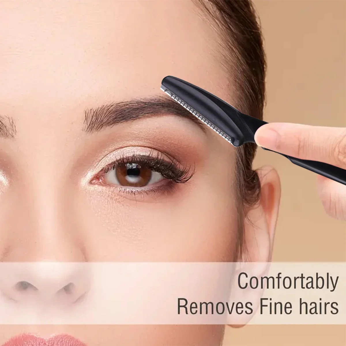 30Pcs/Bottle Eyebrow Razors With Container Facial Eye Brow Trimmer In Case Hair Removal Shaver Safe Blades Trimming Tools 6