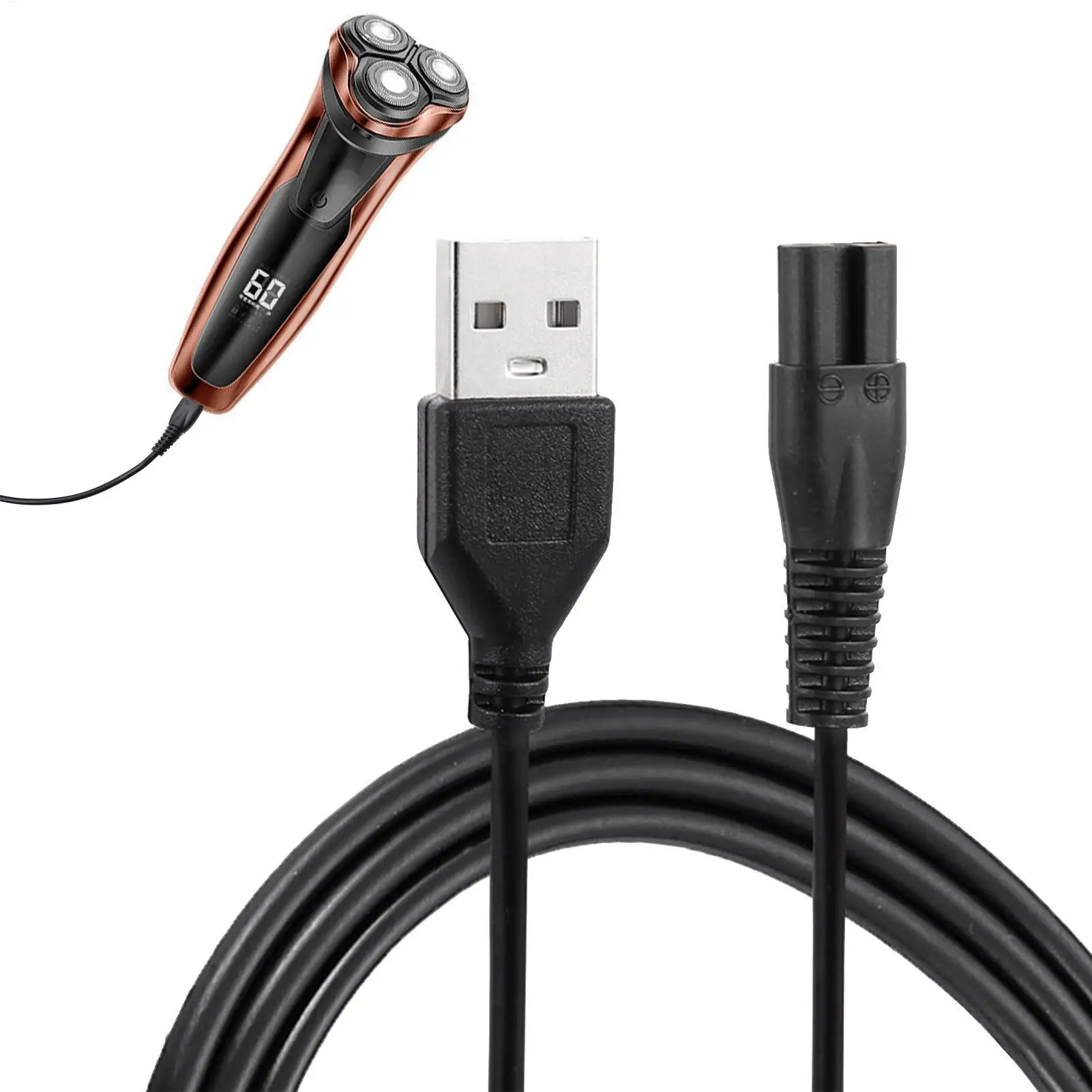 Charger cable electric shaver trimmer replacement charging cable power cord power adapter compatible Charger Cable Compatible