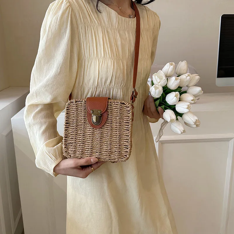 バッグ Riu Ribbon rattan basket bag riu rちゃん Ribbon rattan basket bag（Riu Ribbon rattan