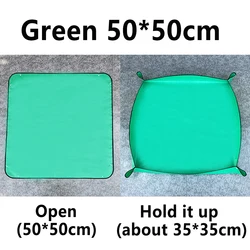 Waterproof Foldable PE Gardening Planting Mat - Flower Pots & Transplanting (1pc 50x50CM)