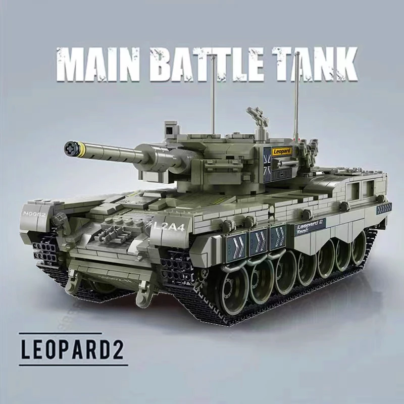 Military Panther Tank Building Blocks German Main Battle Tank Model Bricks Ww2 Army Police Soldier Arma Toys For Boys Gift Moc