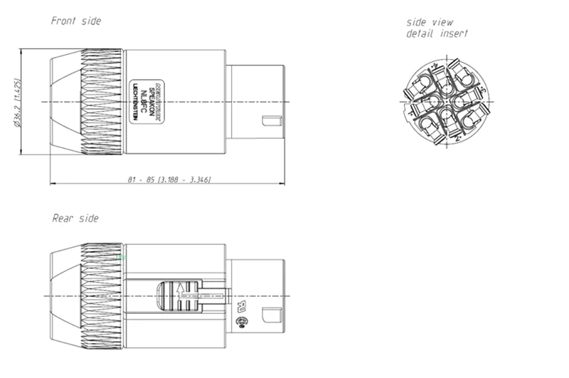 4-Pin Speakon-Stecker NL4FX NL4FC Kompatibel 4-Kern-Lautsprecherstecker Verstärkerkabel-Adapter Drehverschluss PA-System-Stecker – Detail 30