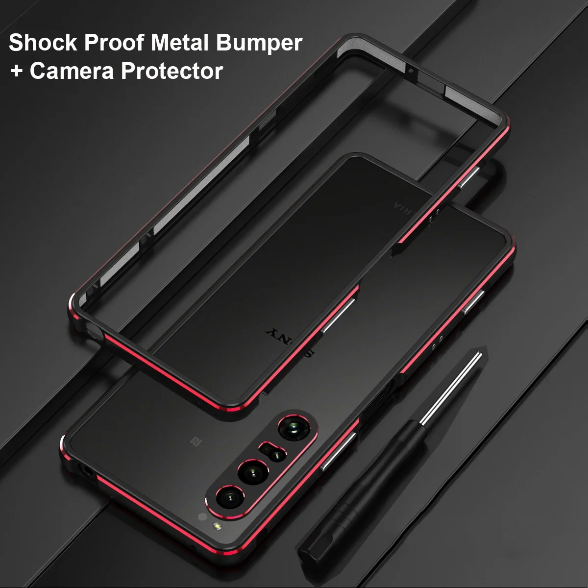 Aluminum bumper housing for SONY Xperia 1 IV 5 iii 10 iii 1 V metal camera protection frame XA1 XA2 shockproof housing