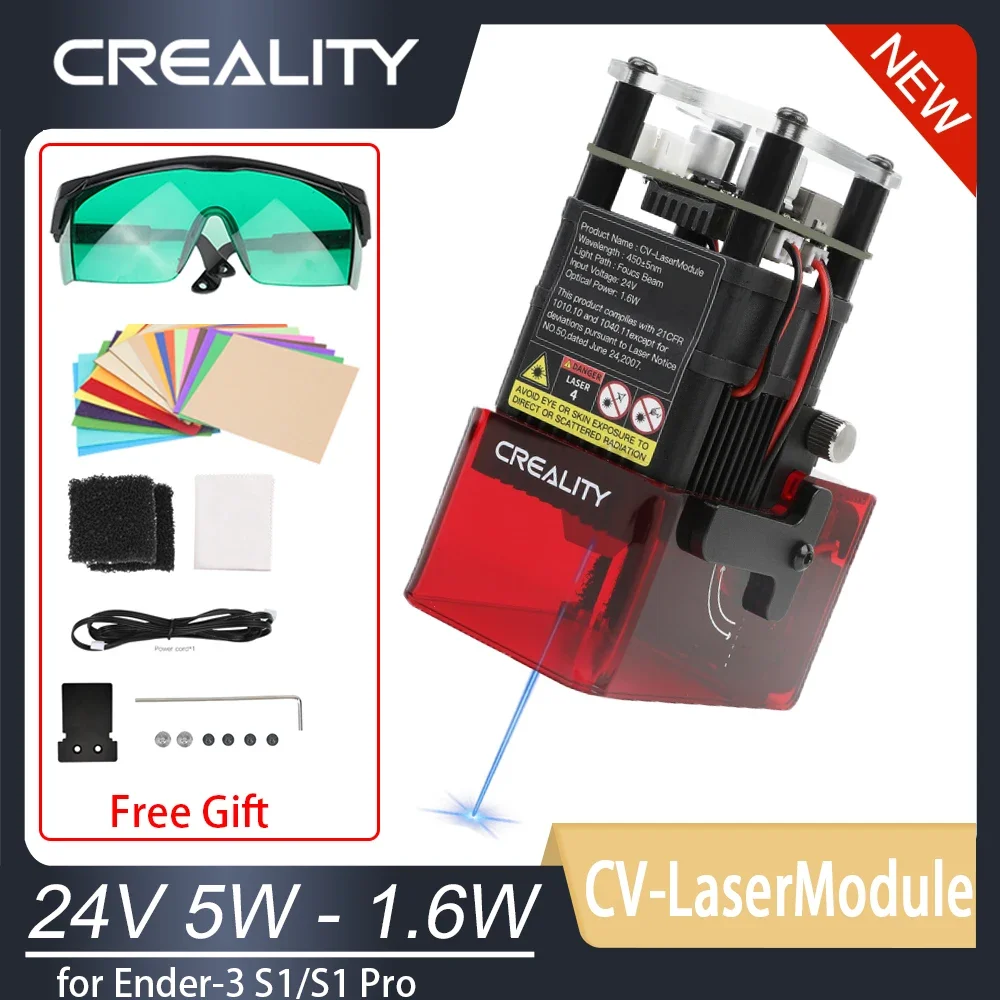 CREALITY CV-Laser Module Kit 1.6W 5W 10W 24V Safety Protection