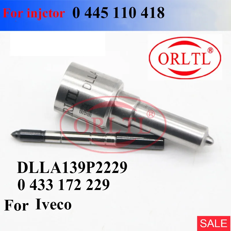 

ORLTL DLLA139P2229 0 433 172 229 Diesel Injector Nozzle DLLA 139P 2229 0433172229 for BOSCH Iveco 0445110418 0 445 110 418