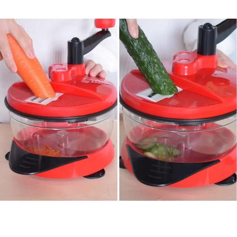 Hand Vegetable Mixer Cutter Kitchen Accessories Manual Food Processor Blender Potato Crusher Minced Meat Mincer Grinder