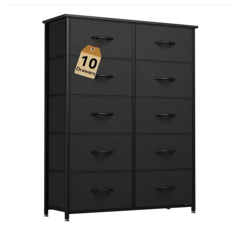 10 Drawers - Black