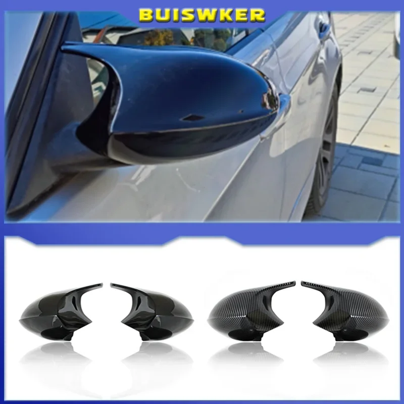 

1pair For BMW E87 E81 E82 E90 E91 E92 E93 Rear View Side Case Trim ABS Carbon Fiber Style Car Rearview Mirror Cover