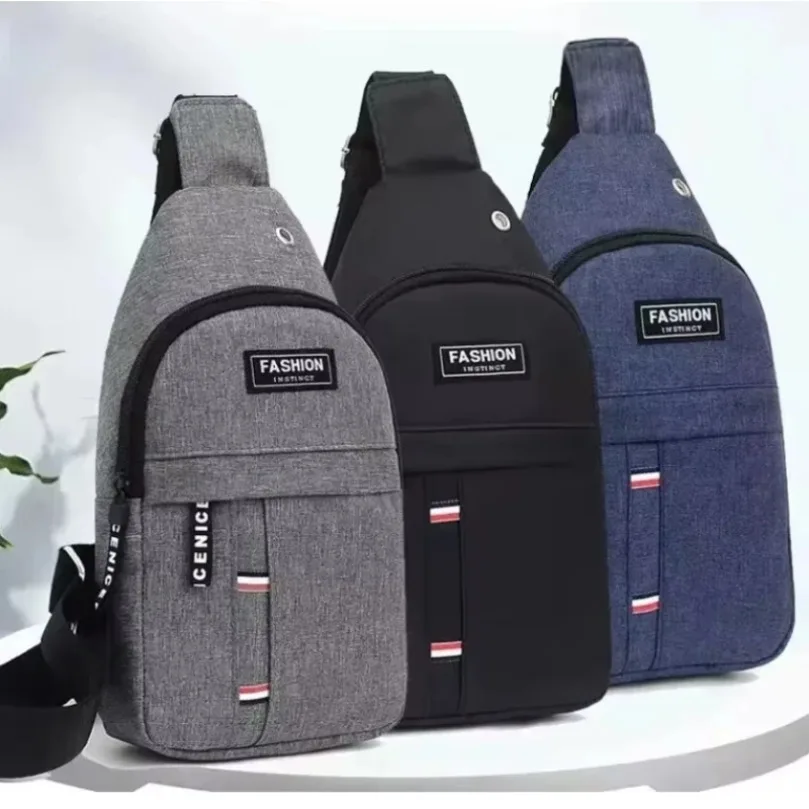 Borsa da petto regolabile per uomini e donne Borsa a tracolla singola con croce diagonale monospalla Borsa da petto in tessuto Oxford - immagine 3