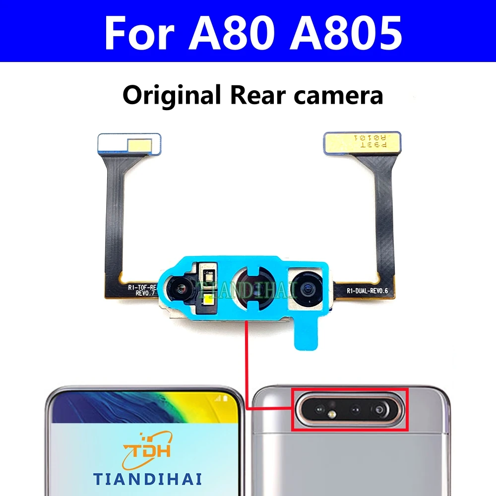 

For Samsung Galaxy A80 A805 A805F Rear Camera Module Main Backside Facing View Big Camera Flex Cable Spare Parts Repair