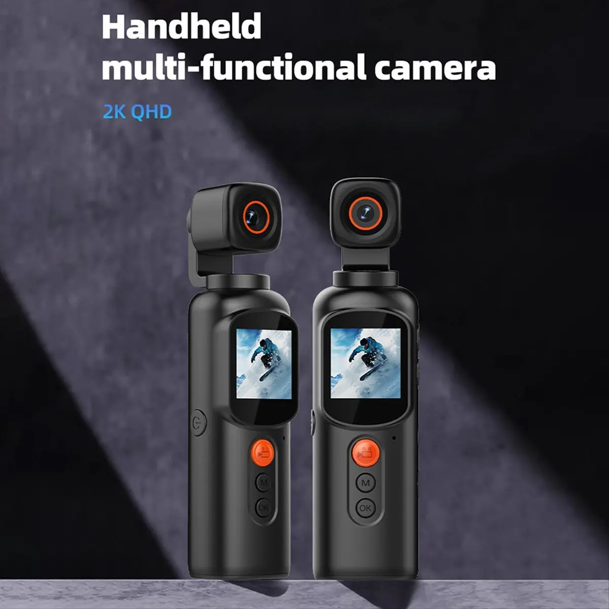 Kädessä kantuva 4K/60fps kamera kuvan stabiloinnilla - Urheilu- ja toimintakamera
