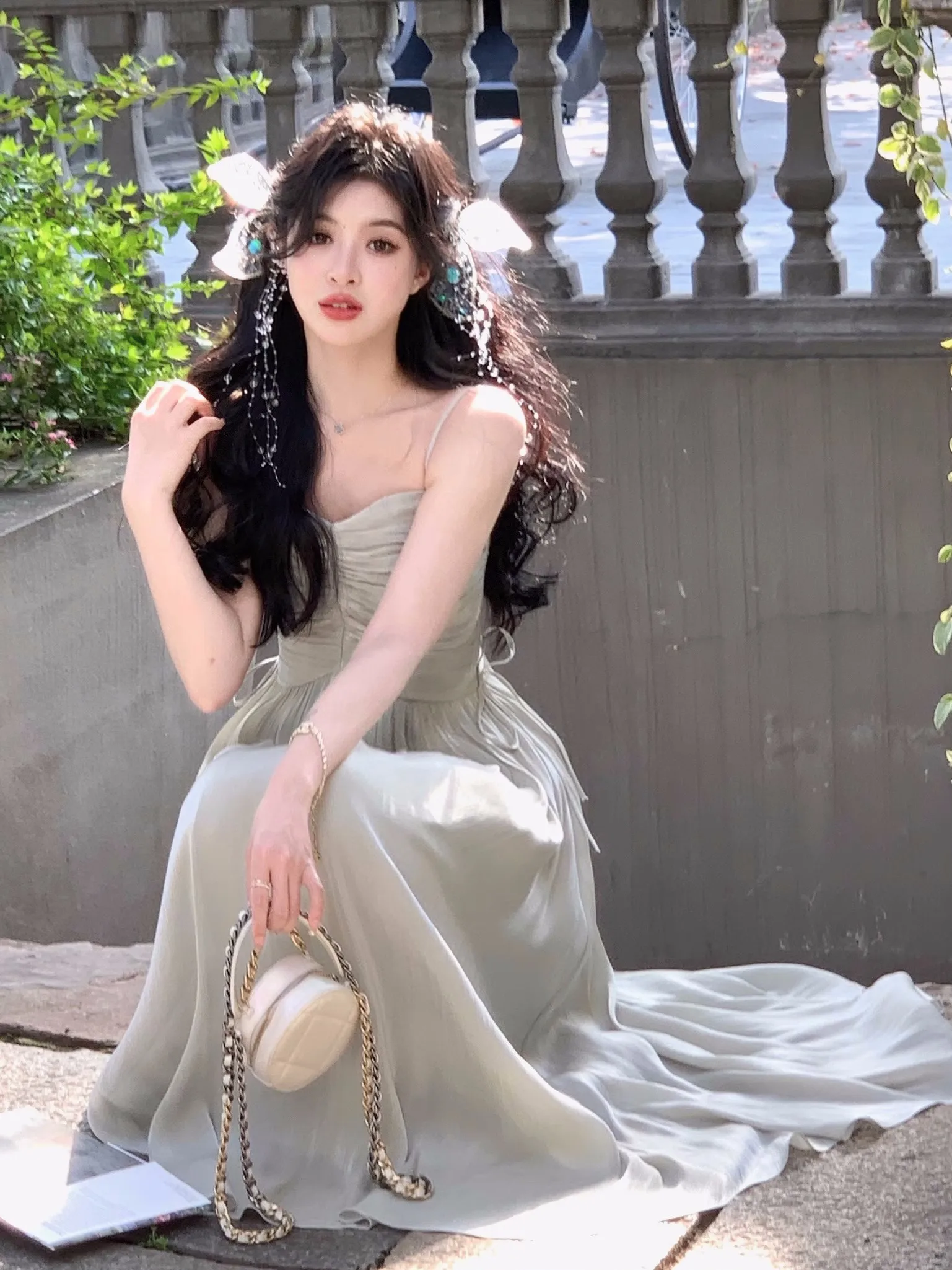 Elegant Shiny Midi Dresses for Women Evening Party Dress Prom Robe Vintage Solid Summer New A-line Spaghetti Strap Vestido Mujer