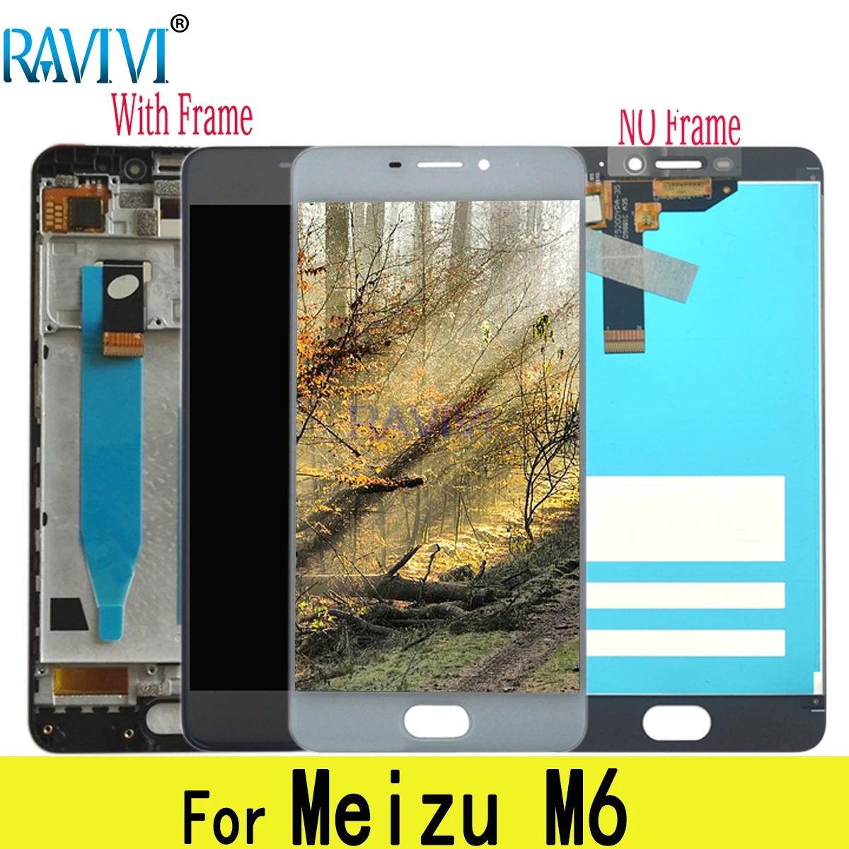 

5.2" LCD For MEIZU M6 LCD Display M711H M711M M711Q Touch Screen Digitizer Assembly Replacement with Frame For MEIZU M6