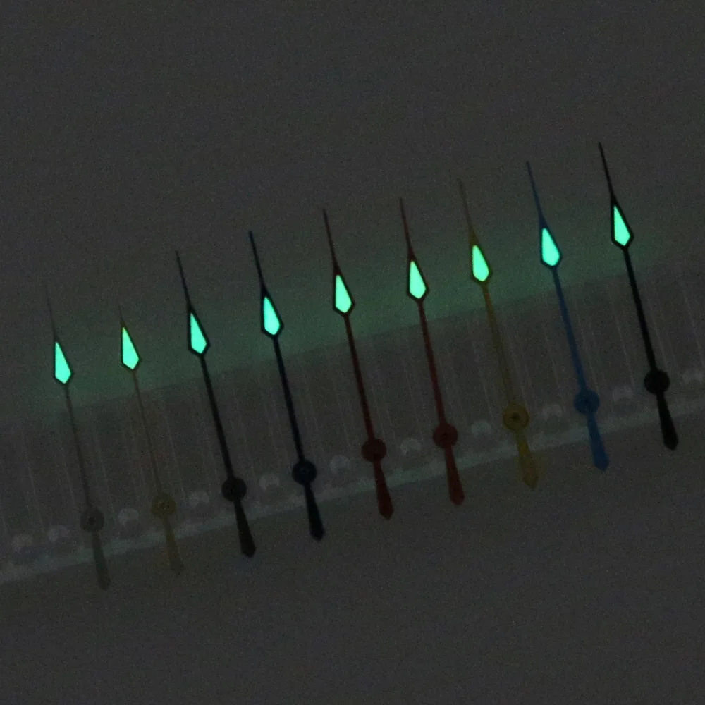 13mm Fit NH34 35 36 Super Blue Green Luminous SKX007 Watch Second Hands