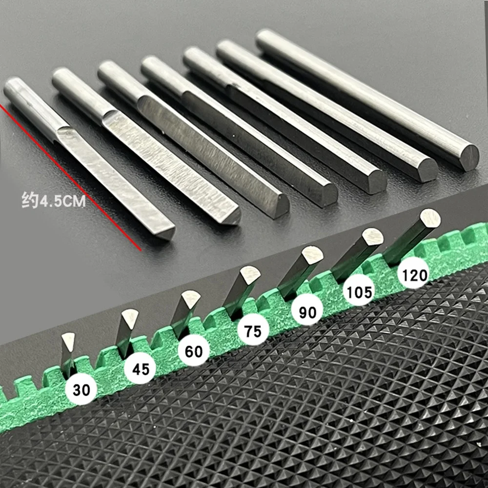 7개 30-120 ° 텅스텐강 공압 조각칼 보석 조각칼 삼각 그레이버 금속 블레이드 DIY 도구
