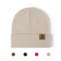 Knitted Hats Soft Knit Beanie for Men Or Women Winter Warm Windproof Outdoor Mountaineering Skiing Riding Hat Cycling Cap 1