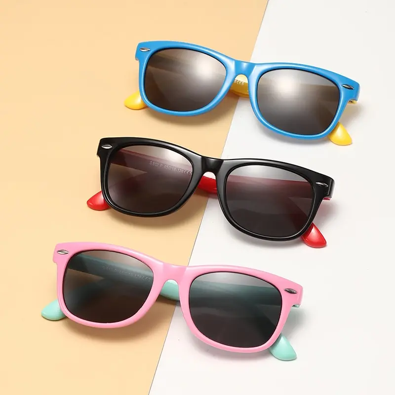 Kids Sunglasses Silicone Gel Frame Multi Color