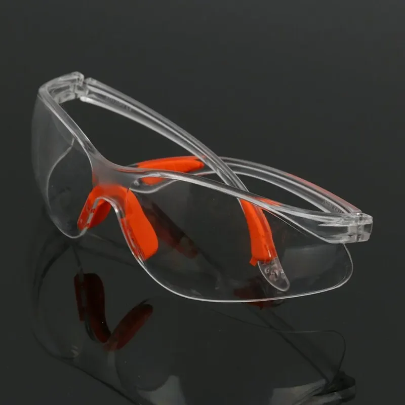Protective Goggles Protective Glasses Lab Work Safety Eye Protective Glasses PC Material Anti Impact Wind Dust Proof Goggles Safety Riding Clear Glasses