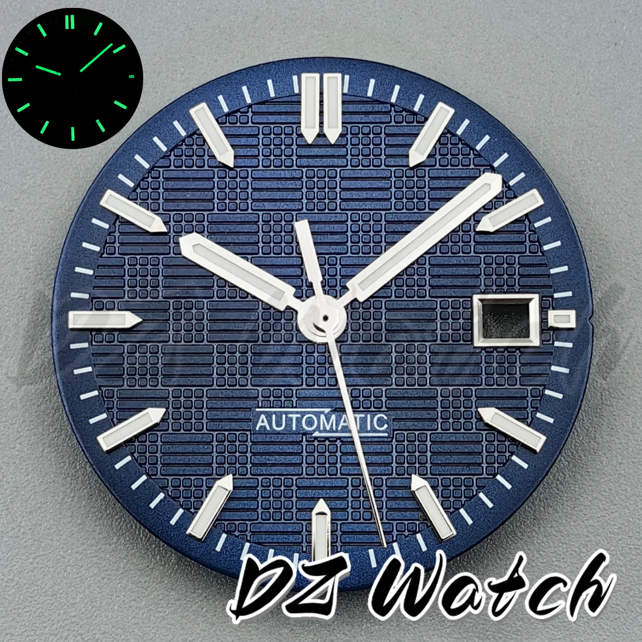 Engineer Style Luminous Watch Dial & Hands Set with Stainless Steel Case - 40mm