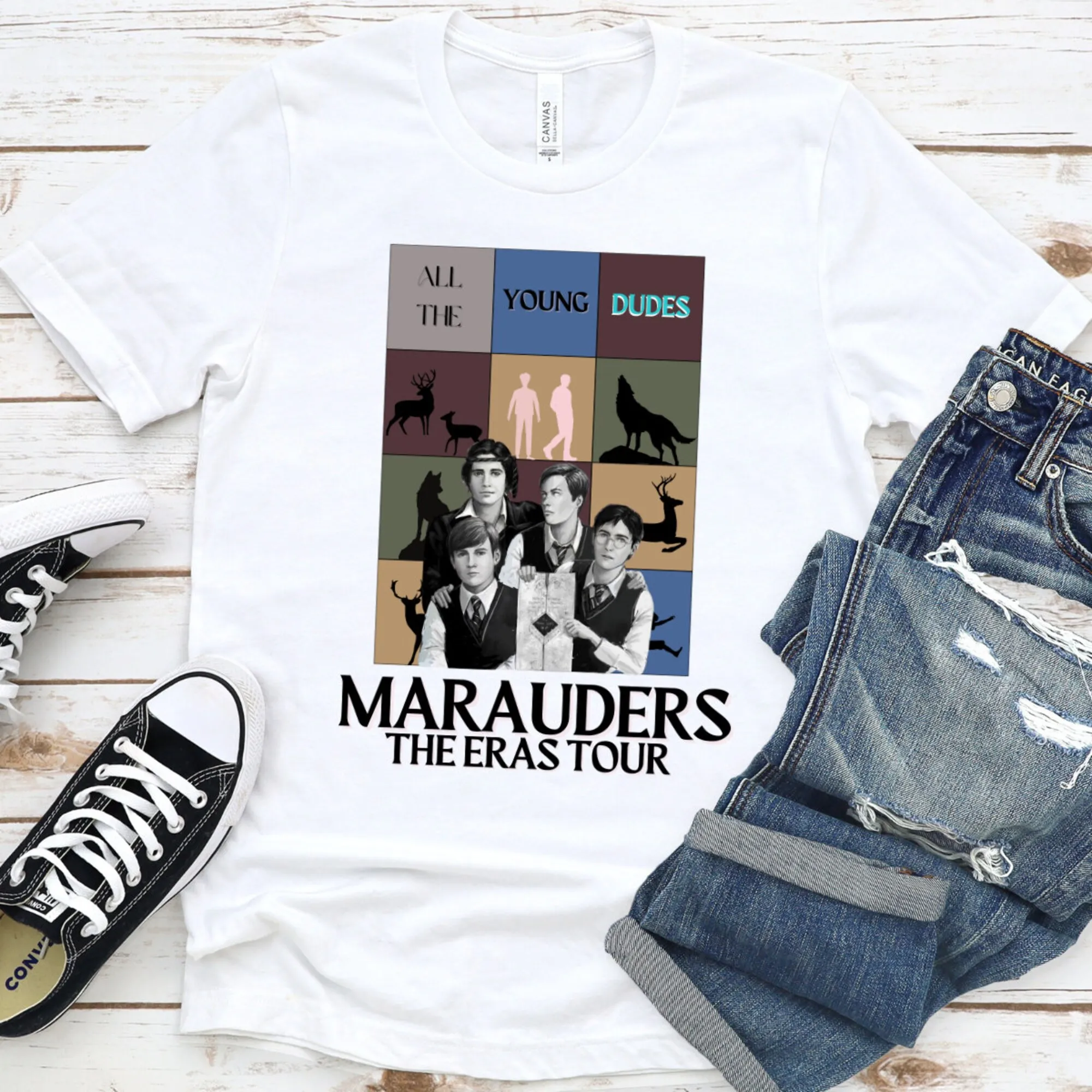 Maglietta Marauders The Harry All Young Boys Fandom Magical Mischief Makers Remus Lupin Sirius Bookish