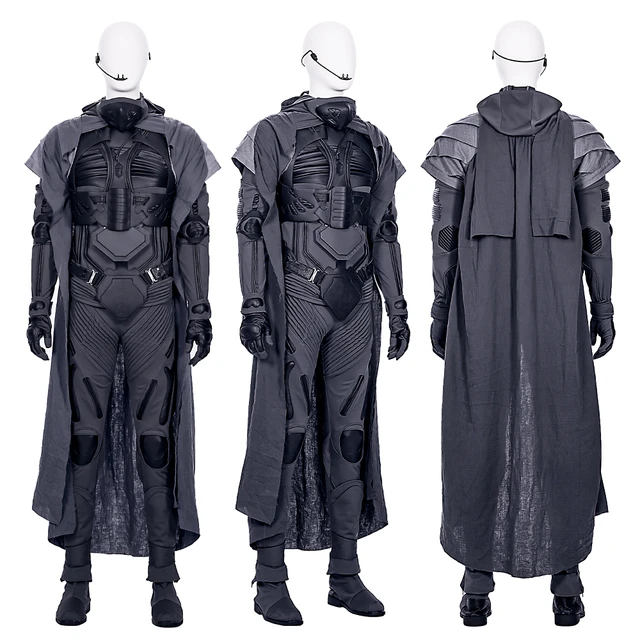 Original Dune Cosplay Costume Halloween Outfit Custom Made Jumpsuit Vest  Gloves