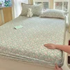 Pure cotton mattress single piece 100% cotton mattress protective cover non-slip and dust mattress protective cover cotton 2