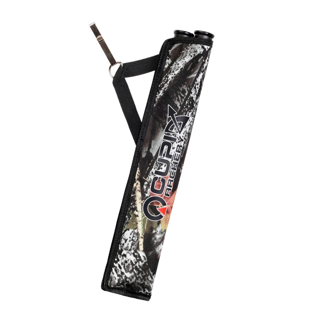 Double Tube Arrow Quiver Bags Portable Waist Hanging Archery Arrows Holder Pouch 3