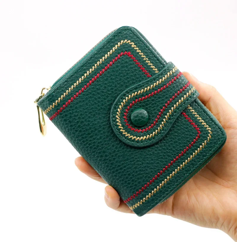 

The New Fashion Simple Everything Fashion Network Red Short Retro Short Coin Purse Fashionable Lady Organ Card Bag