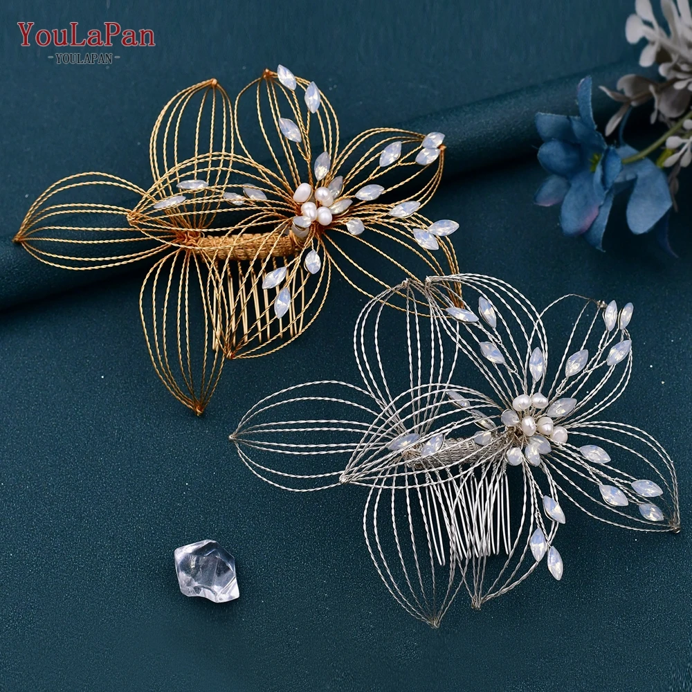 Bridal Hair Accessories Handmade Flower Bridal Comb Woman Headwear Wedding Hair Ornaments