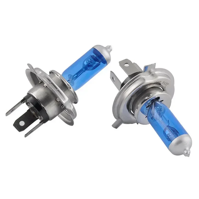 2 pz H4/HB2 9003 auto Ultra Bianco 100 W 6000 K Lampadina alogena luminosa per fari