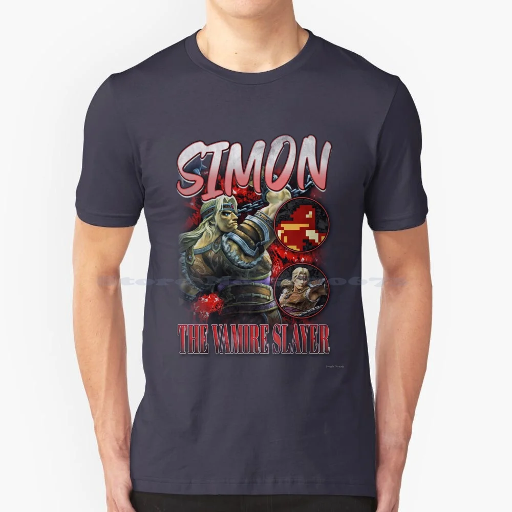 Simon Vintage Rapper Tee T Shirt 100% Cotone Tee Smash Ultimate Super Smash Bros Ultimate Switch Direct Smash Bros Byleth Smash