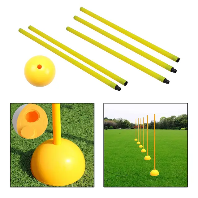 Training Marker Football Sign Pole Agility Marker Drop Resistant Obstacle Bar for Basketball Soccer Training Sports Outdoor 4
