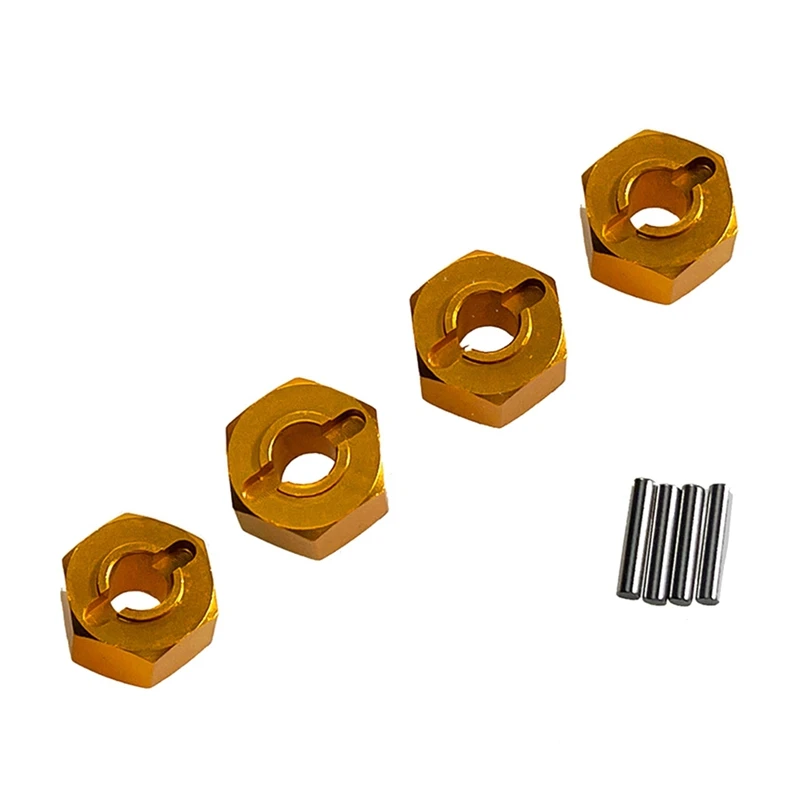 New-4Pcs For MJX 1/14 1/16 14210 14303 16207 16208 Remote Control Car Accessories 12Mm Hex Connector