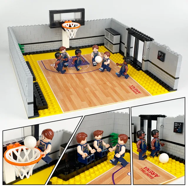 Lego Nba Arena Lego Basketball Court Basketball Legos Building