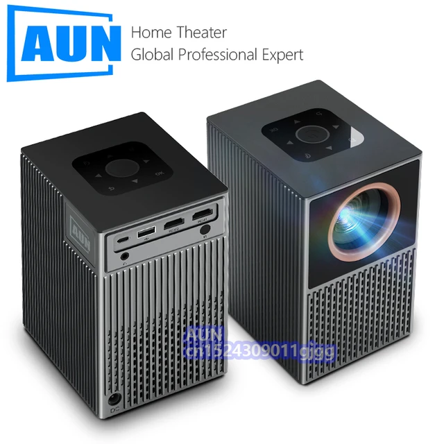 A30C Pro AUN mini proyector portatil televisión smart tv LED proyectores de  cine en casa Teléfono espejo Reproducir video 4k a través del puerto hd -  AliExpress