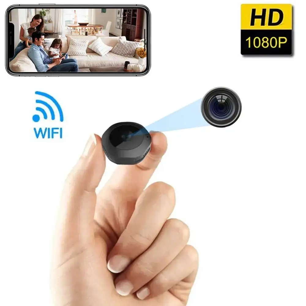 Mini Telecamera Ip Hd 1080P Covert Small Nanny Cam Videoregistratore Vocale Telecamera Cctv Di Sicurezza Portatile Per Scheda Tf Nascosta Per La Casa 