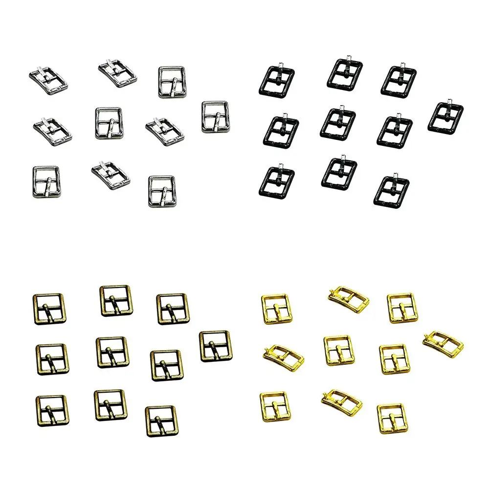 10pcs New Adjustment Tri-glide Belt Buckle 8mm Newest Doll Bags Buckles Ultra-small Mini Shoes Clothes Accessories DIY Doll Belt