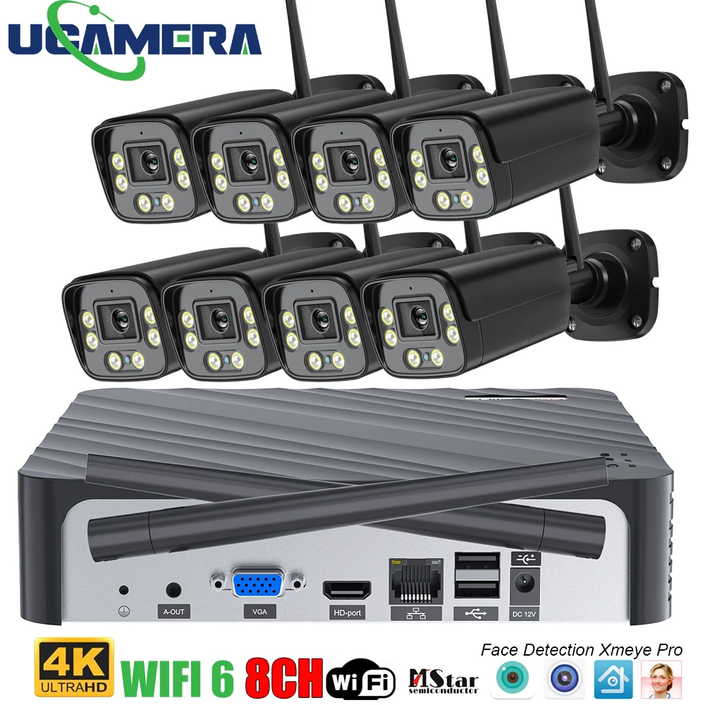 

New 5MP 1944P CCTV 8CH Wireless NVR kit 5MP 3MP Outdoor IR Night Vision IP Wifi Camera Security System Surveillance