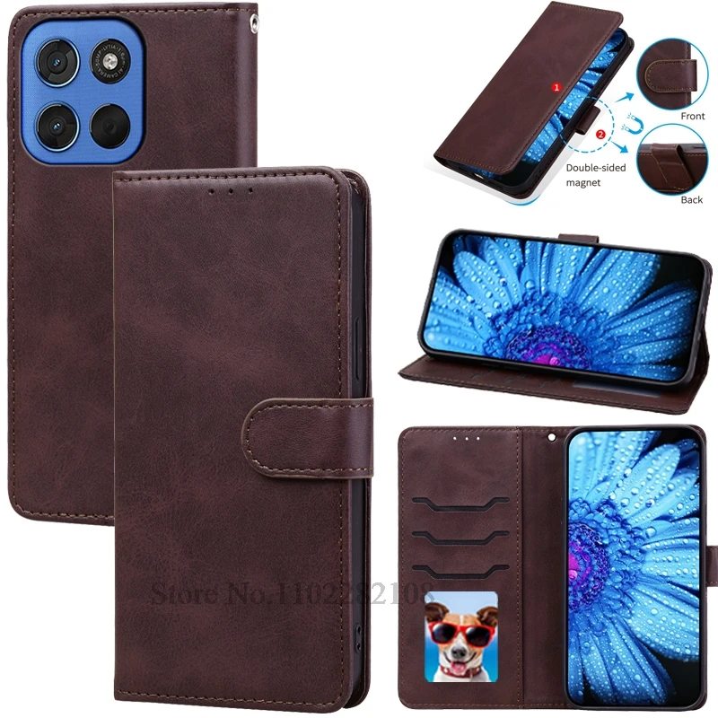 Leather Flip Wallet Case for Motorola G57 Power – Elegant Protection & Style