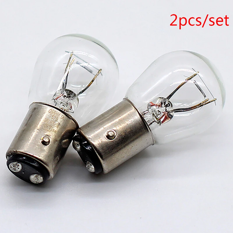 

2Pcs/Set 1157 Bay15D 21/5W Car Reverse Backup Stop Brake Tail Light Bulb Yellow