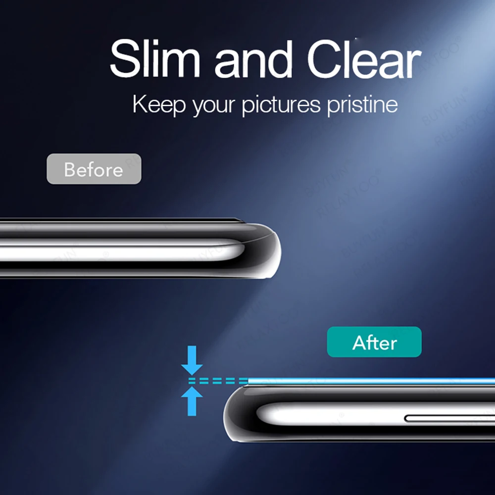 3D Curved Camera Lens Tempered Glass Protector