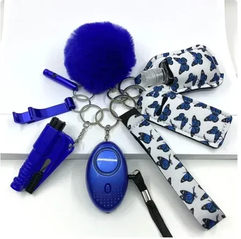 Self Defense Security Keychain Set Safety Key Ring Full Set With Personal Alarm Protective Keychain Accessories For Women Girls 1