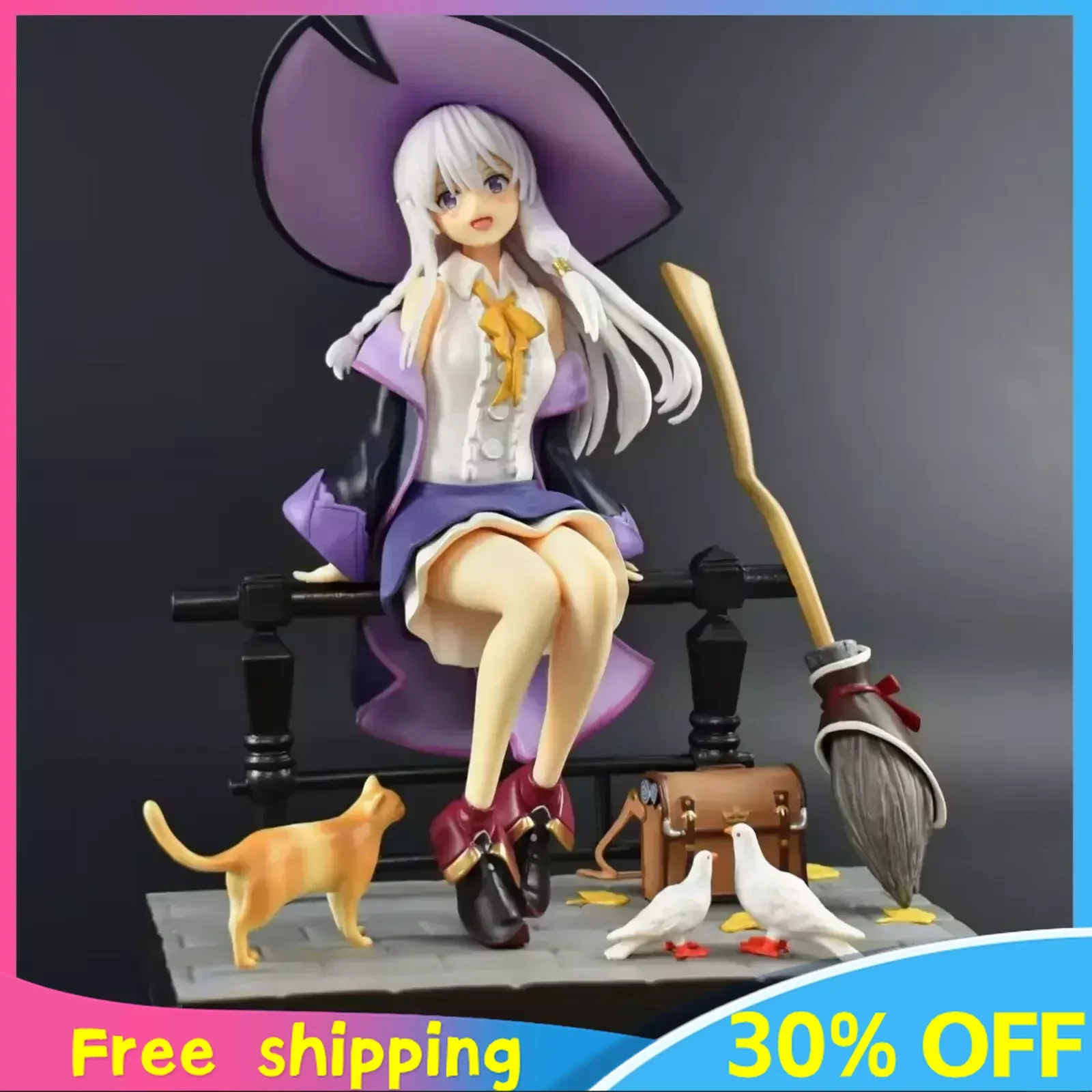 

Wandering Witch The Journey of Elaina Anime Figures Elaina Kawaii Model Peripherals Action Figure Anime Doll Christmas Gift Toy